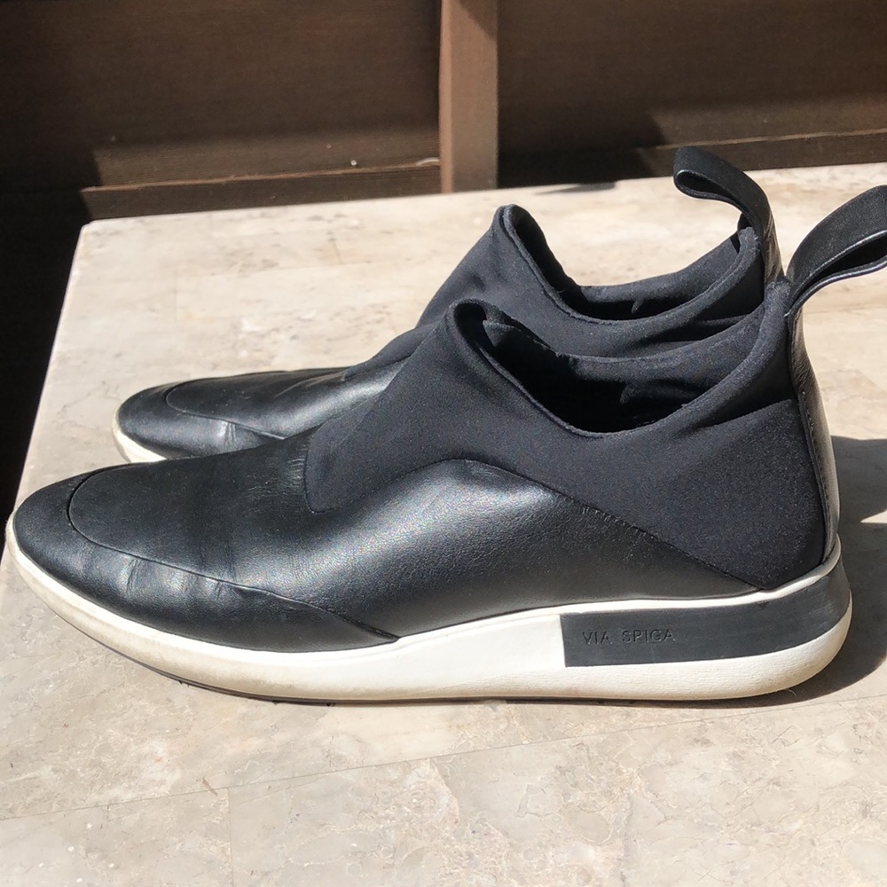 Via Spiga Mixed Media Slip on sneaker size 6.5